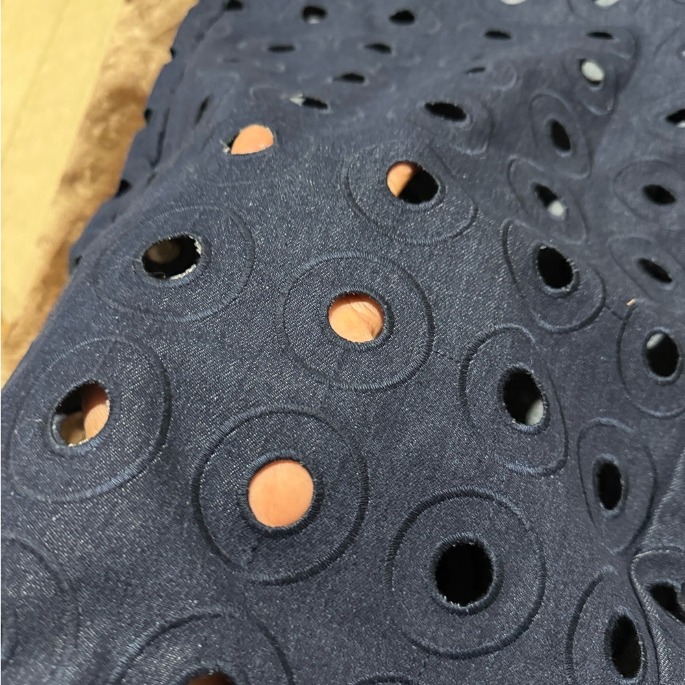 Eloquii Eyelet Wide-Leg Jeans - Picture 6 of 7